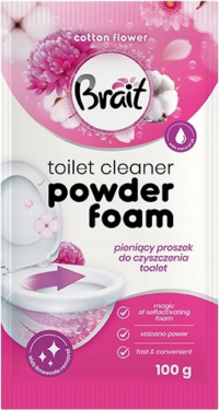 Brait wc pěnící čistící prášek cotton flower 100 ml