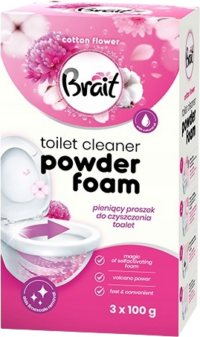 Brait wc pěnící čistící prášek cotton flower 3x100 g