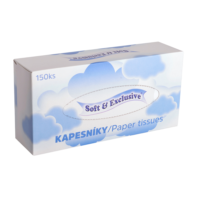 Kapesníky Soft & Exclusive 2-vrstvé BOX 150 ks